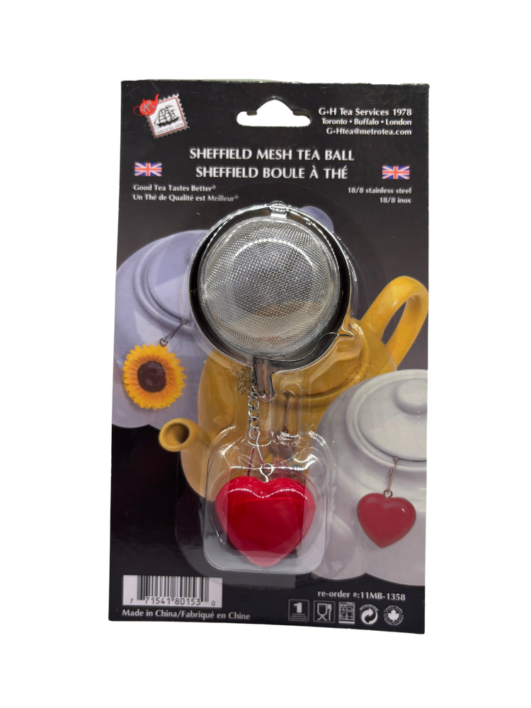 Heart mesh tea ball