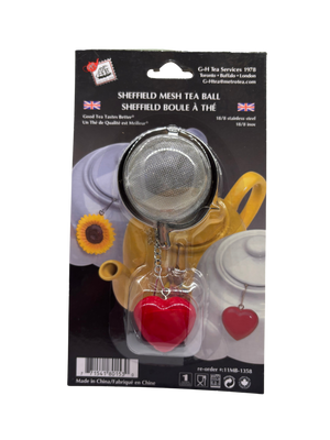 Heart mesh tea ball