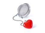 Heart mesh tea ball